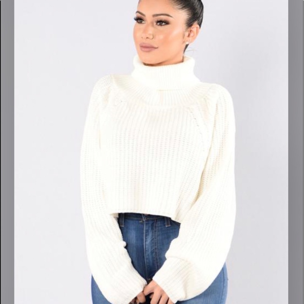Tan sweater from fashion nova